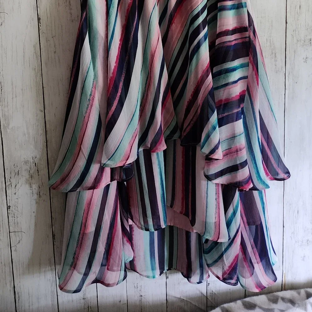 Colorful Ruffle Dress - Picture 2 of 6